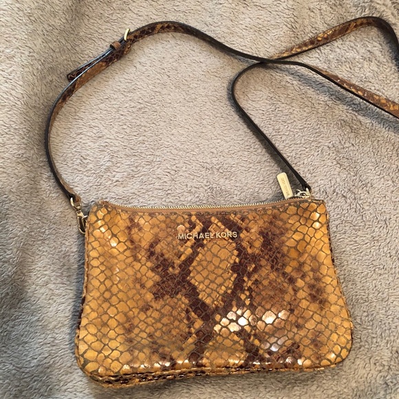 Michael Kors Handbags - Michael Kors Snakeskin Crossbody